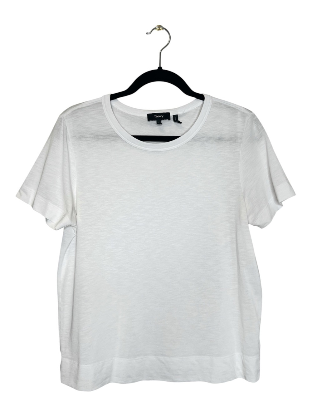 THEORY Classic Basic White Tee size Large